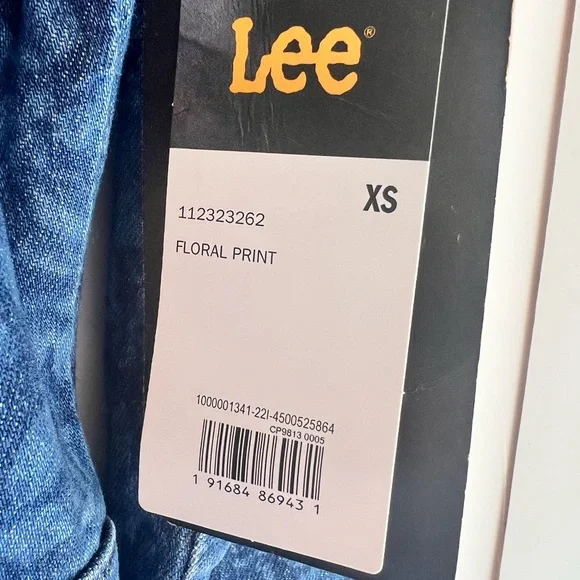 Free people denim jumpsuit boiler suit floral blue New XS overalls